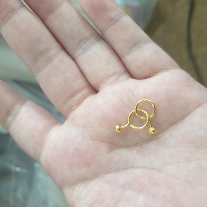 ✨BISA COD✨ -Anting toge anak bayi 1 gram 1g emas asli 950 95% 24k 24 karat