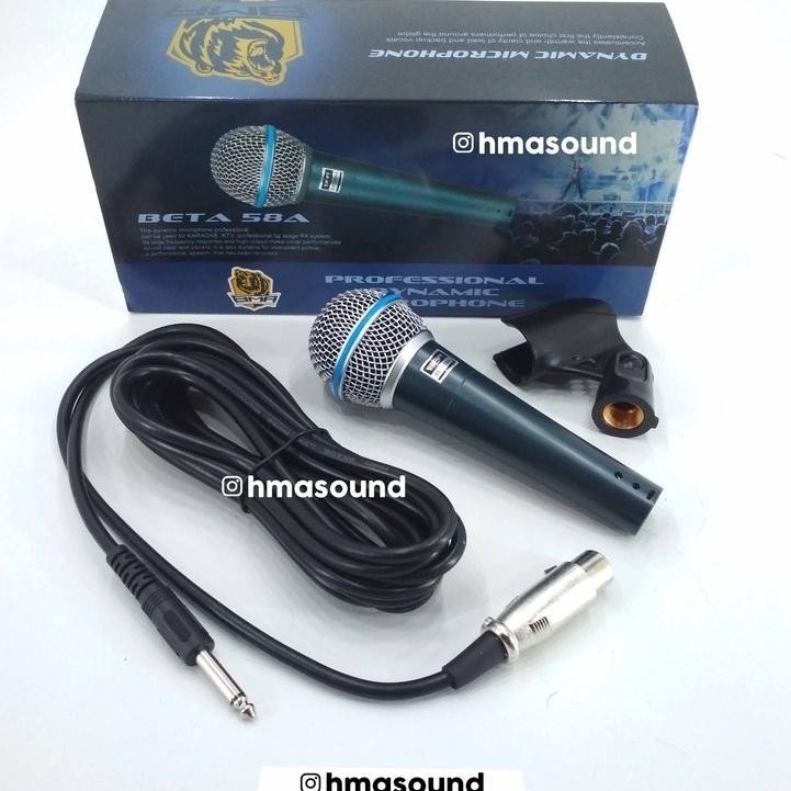 Microphone BMA Beta 58S Mic Kabel Vocal Beta 58 Microphone BMA ORIGINAL