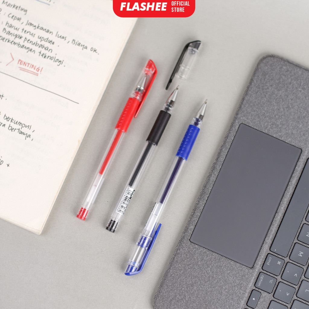 

Flashee Pulpen Narita Standard 0.5mm Write & Go Gel Pen Pulpen Gel Alat Tulis Bolpen Gel