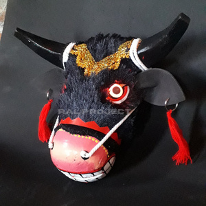 MAINAN JAWA | Bantengan Anak Mata Resin+Lampu Menyala Bulu Halus Korea + Mahkota Renda Emas | Banten