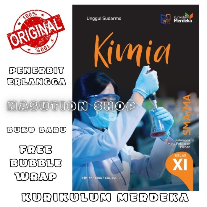 

Buku Kimia Kelas 2 / 11 XI SMA Erlangga Kurikulum Merdeka Kurmer ORI