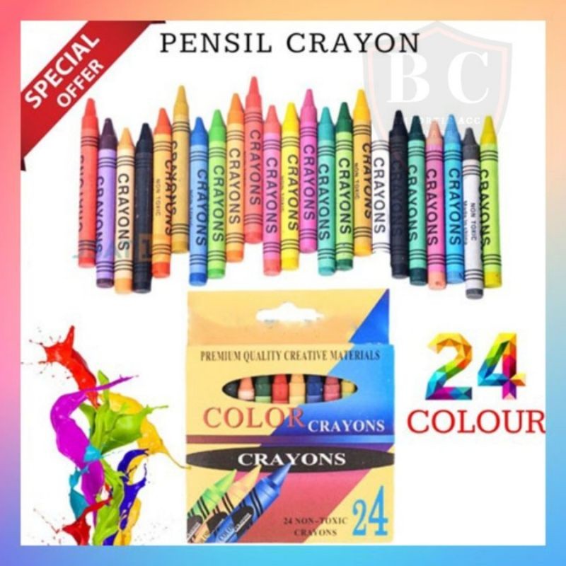 

CRAYON MEWARNAI 24 WARNA / PENSIL MEWARNAI