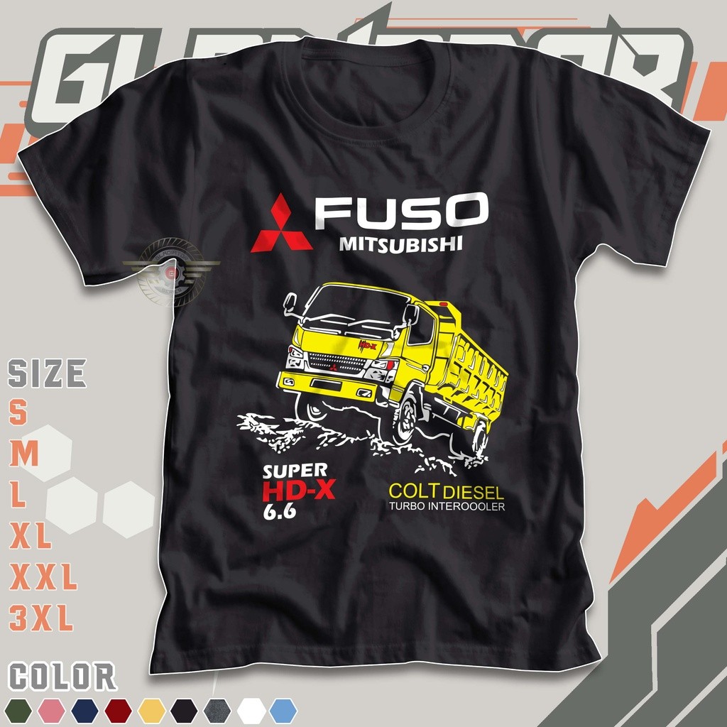 Kaos Anak Truk Fuso Mitsubishi Super HD-X 6.6 Baju Anak Truck Canter Mania Community Driver Indonesi