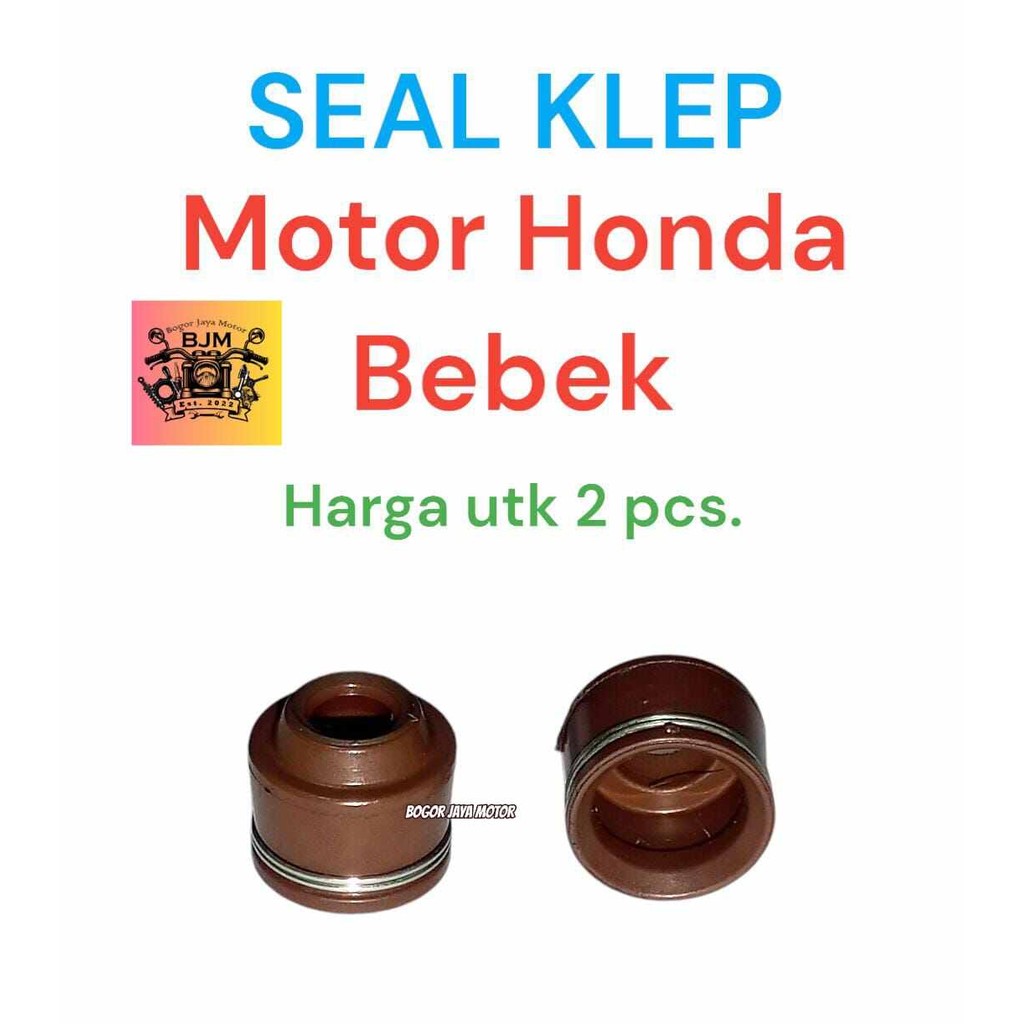2 PCS SEAL KLEP SINGLE PER MOTOR HONDA GRAND SUPRA X REVO BLADE 110 BEAT SCOOPY SPACY VARIO 110 125 
