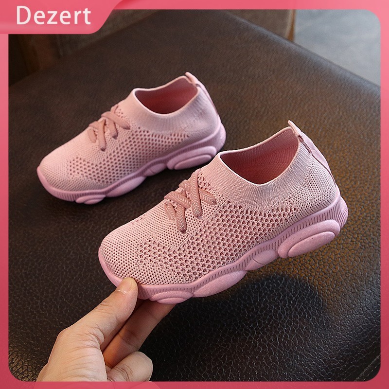 Dezert Sepatu Kanvas Bernapas Kids Mesh Sepatu Kasual Warna Permen Sepatu Bayi Balita Bayi Slip on 1
