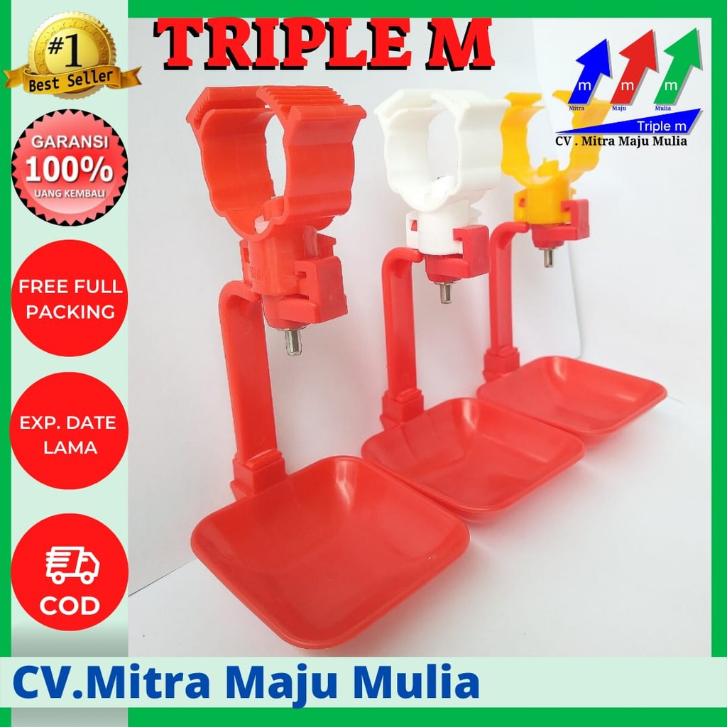 Nipel Nipple A9 Nipel Drinker, 3M 50 pcs Tempat minum ayam petelur broiler puyuh, Nipel A5 MMM 50