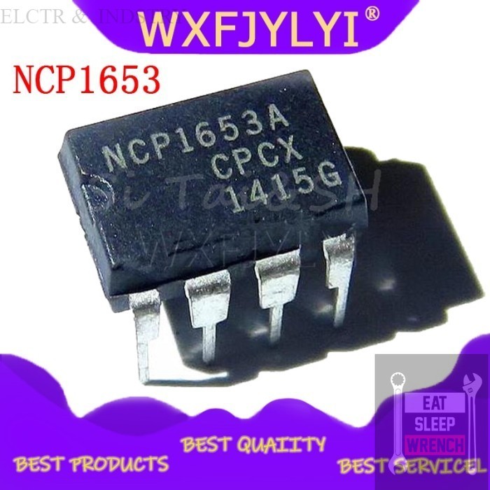 NCP1653 NCP1653A NCP 1653 PFC CONTROLLER DIP-8 Transistor IC dan Konduktor