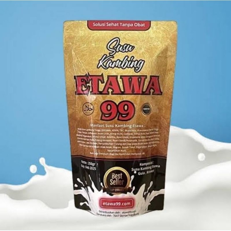 

SUSU KAMBING ETAWA99 PLUS GULA AREN 1 BUNGKUS 250GR ORIGINAL