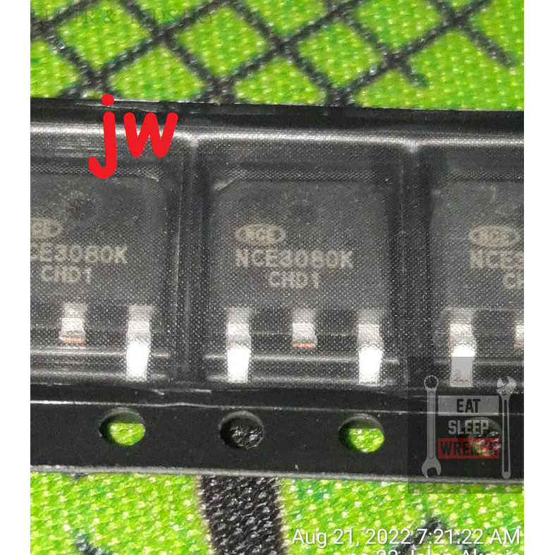 NCE3080K NCE3080 30V 80A N-Ch MOSFETs TO-252 SMD aneka IC Mosfet dan Transistor