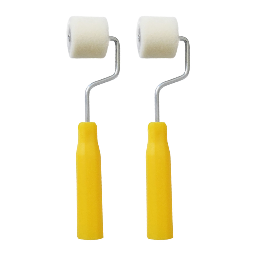 

2Pcs Small Paint Roller Painting Supplies Home Wall Brush Brushes Walls House Rollers Portable Reusable Set Tool