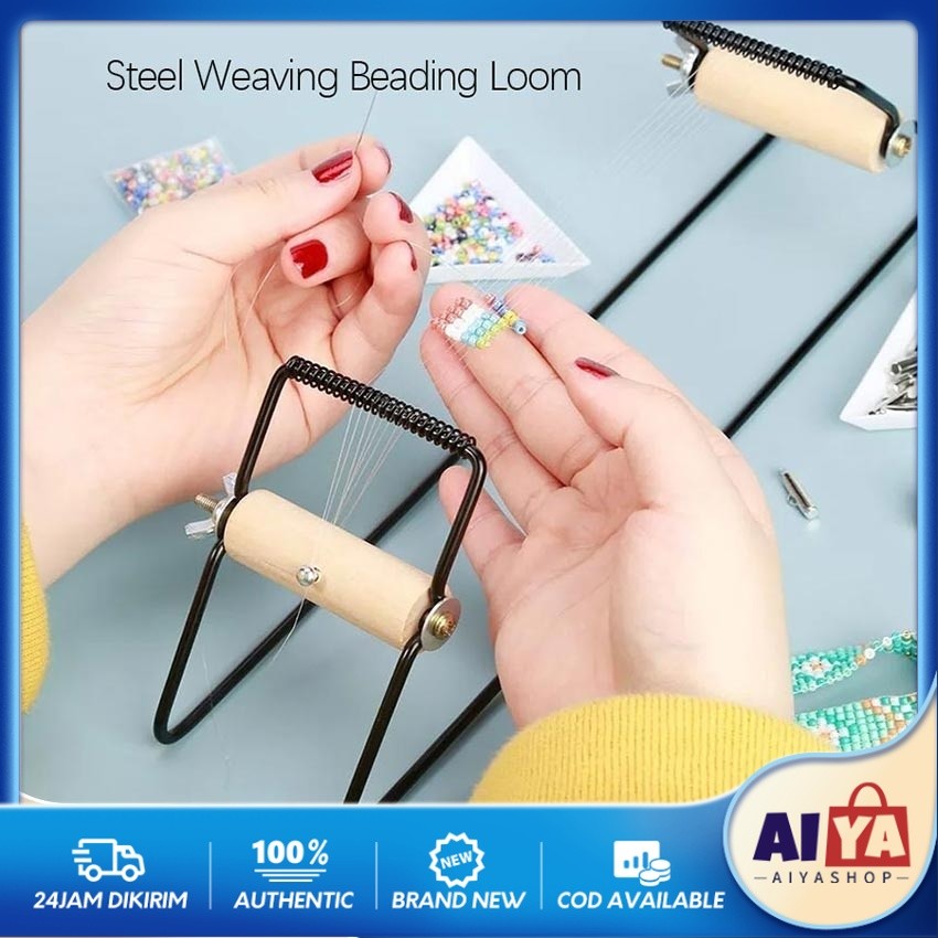 Alat Tenun Manik Gelang Kalung Aksesoris Perhiasan Handmade Kayu Alloy Kerajinan Tangan Handicraft D