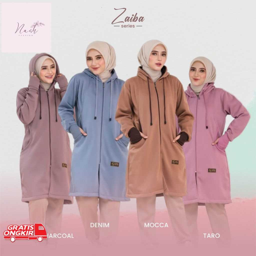 Jaket Korea / Jaket Hijab Muslimah-Jaket panjang wanita Hijabers-jaket hijab terbaru dan terlaris