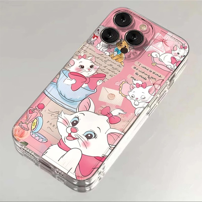 Case Samsung Pink Mary Cat Android AestheticCasing Samsung S24 Ultra S23 S21 Fe S24 Fe S23 Ultra S24