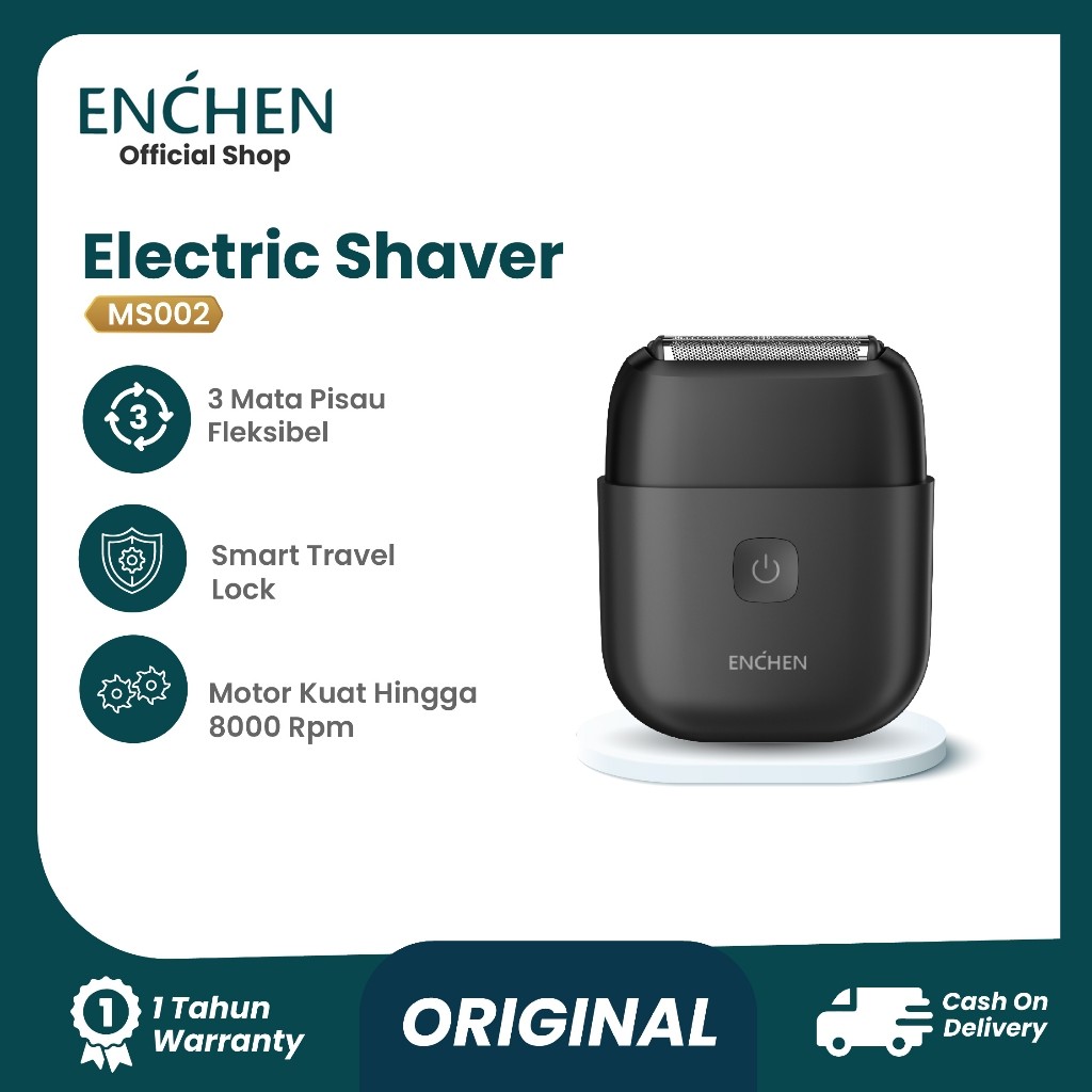 Enchen MS002 Mini Shaver - Pencukur Jenggot Elektrik Waterproof