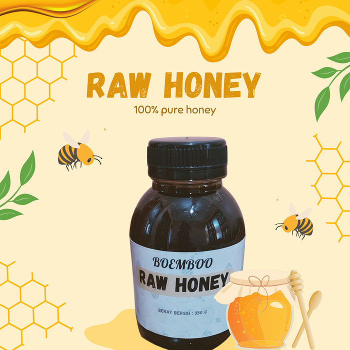 

BOEMBOO Raw Honey / Madu Murni 100 % Alami (350 gram)