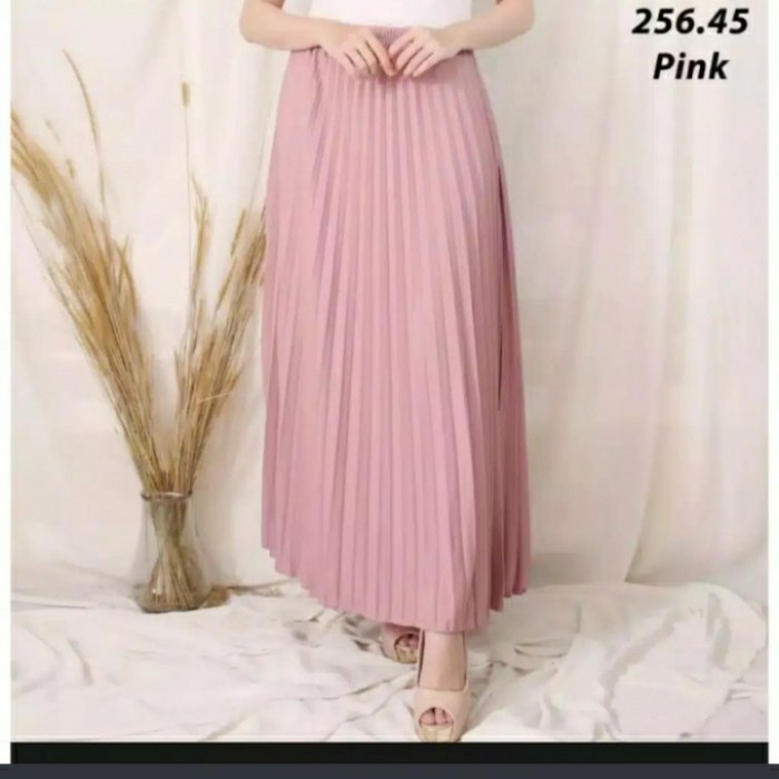 MURAH✨ - ROK PLISKET IMPORT WANITA PANJANG/ROK MODERN KEKINIAN TERMURAH - kuning kunyit