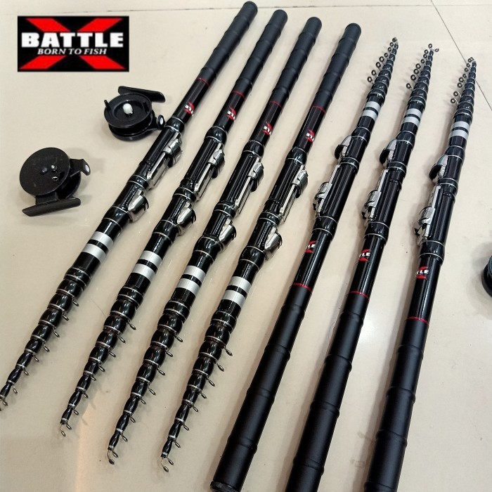 Joran Pancing Tegek 3 meter Kolong Custom + Bonus Rel - 180