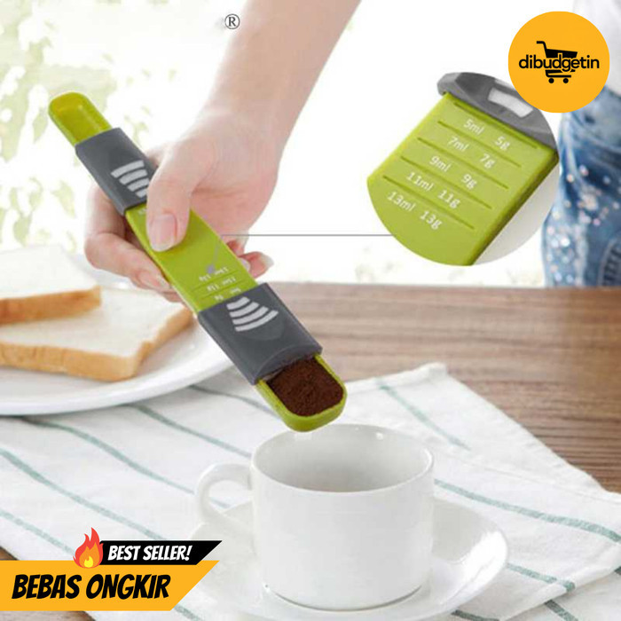 Sendok Takar untuk Bumbu Kopi Gula Adjustable