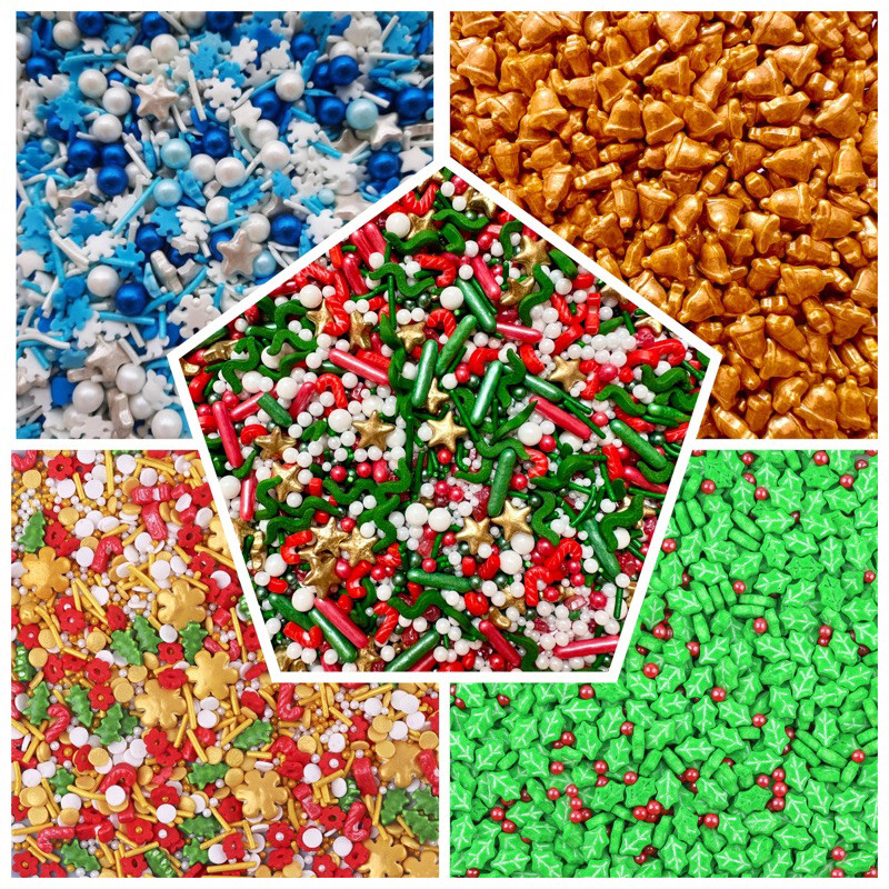 

Sprinkle Kue Natal Hiasan Taburan Kue Cake Spikel Christmas Candy
