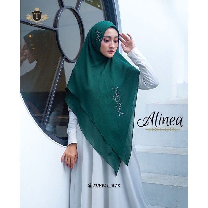 hijab payet Alinea // Khimar ceruty babydoll // jilbab dua layer // thewa hijab