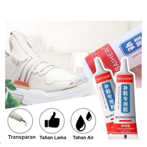

Lem Hanjiao Lem Sepatu Kuat Tahan Air 60ml Serbaguna