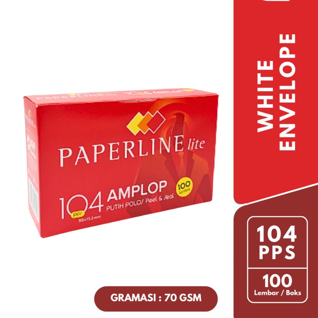

Amplop Paperline LITE Merah 104 Polos PPS