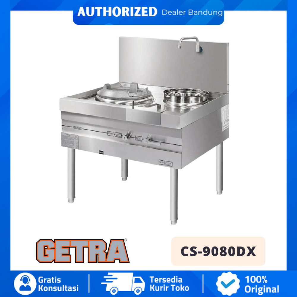 GETRA CS 9080DX CS-9080DX GAS KWALI RANGE 1 BURNER 1 SOUP RING