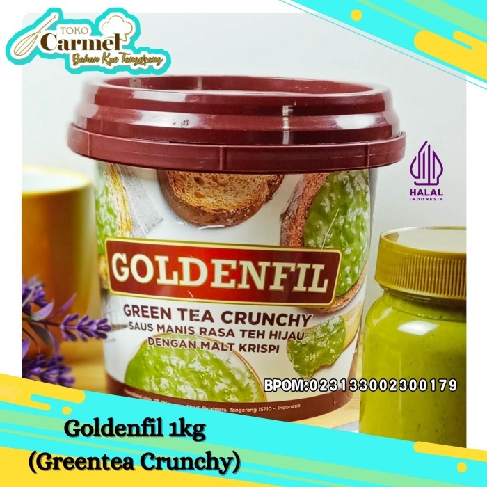 

[NEW] PROMO! Goldenfil Greentea Crunchy / Selai Coklat Greentea Crunchy 1Kg