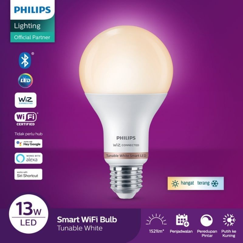 Lampu LED Philips Smart Wifi 13 Watt Tunable White