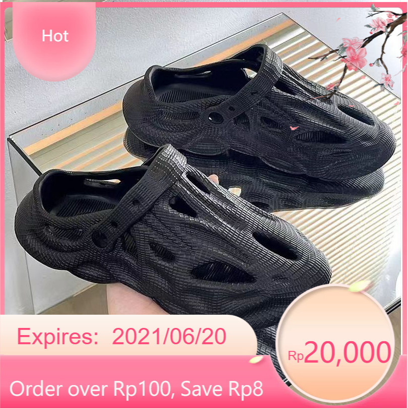Sandal Pria Hitam Sepatu Karet Pria Dewasa Casual Sandal Clogs Pria Sandal Pria