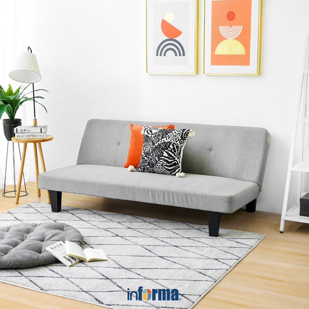 Informa Martis Oakland Sofa Bed Fabric Tempat Duduk Multifungsi Sofa Tidur 2In1 Kursi Santai Serbagu