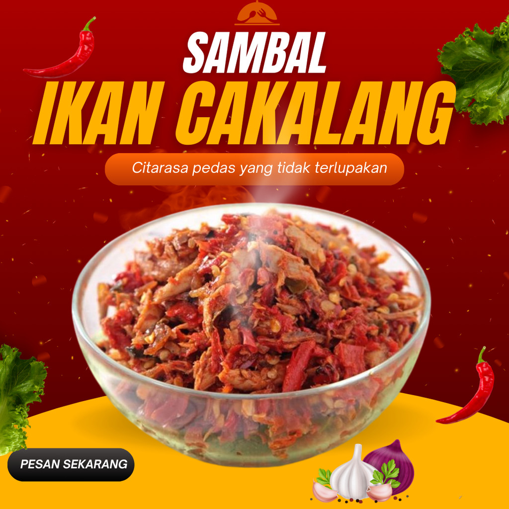 

Best Seller - Sambal Cakalang ( Sambel Bumbu Rempah ) 250 Gram