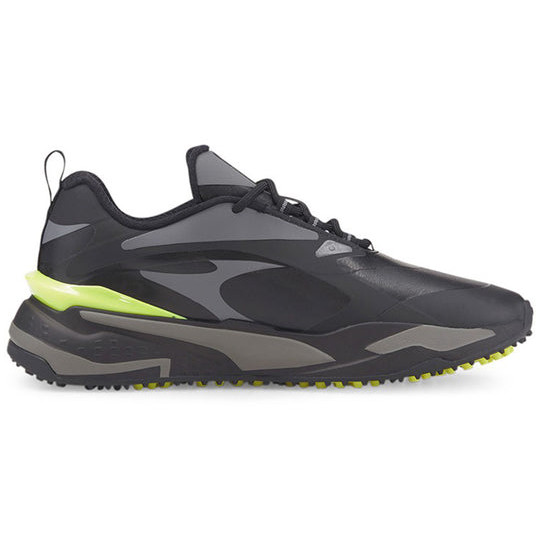 Sepatu Golf Pria Puma Gs-Fast 'Black Neon Green' (376357-07) Original