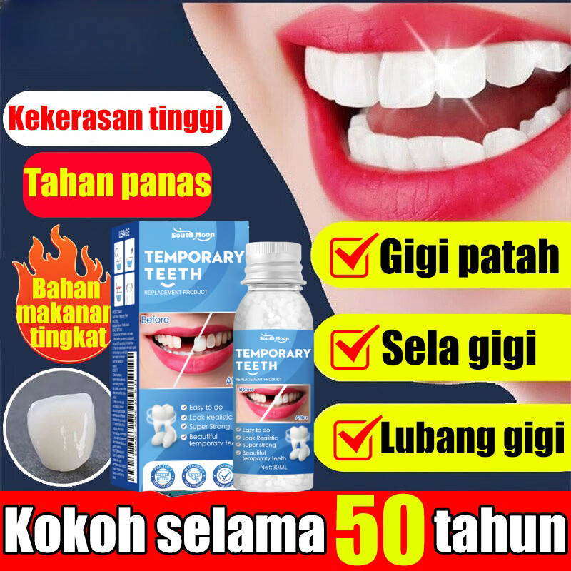 penambal gigi berlubang gigi palsu asli dokter permanen tambal gigi permanen 30ML lem gigi palsu per