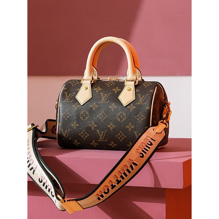 Promosi 【Box + dust bag/100% Ori】Louis Vuitton LV speedy 20 Shoulder Bag/tas lv wanita/LV bag/lv nan