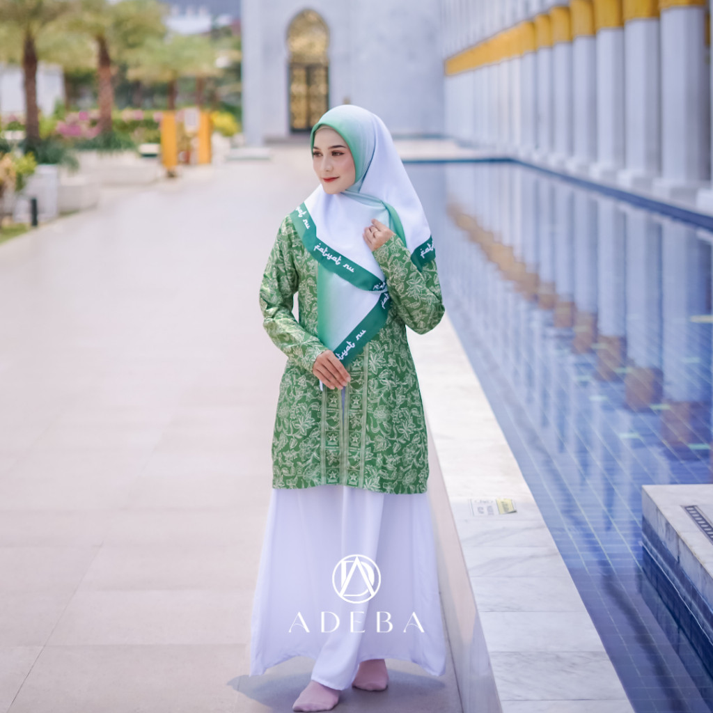 TUNIK FATAYAT BAHAN SEMISUTRA / ATASAN FATAYAT NU TUNIK FATAYAT BATIK BAHAN SEMISUTRA Muslim Wanita 