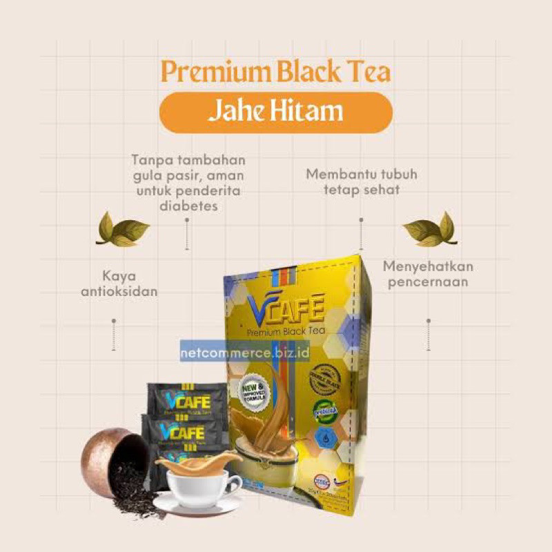 VOLTEN VCAFE BLACKTEA VCAFE KOPI VLAMEEN SUSU Vcafe Black Tea Premium ori harga 1 sachet