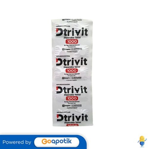 Dtrivit 1000 Iu Strip 10 Tablet