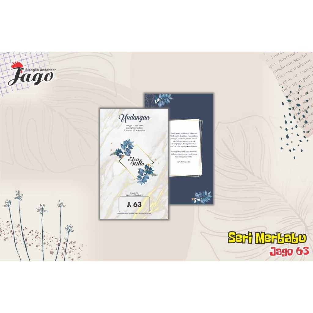 Blangko Jago 63  Wedding Invitation