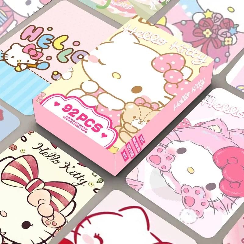 

92 High-definition Color-printed Photo Cards Kitty Double-sided LOMO Cards Anime-related Collection Cards Greeting Card Stickers