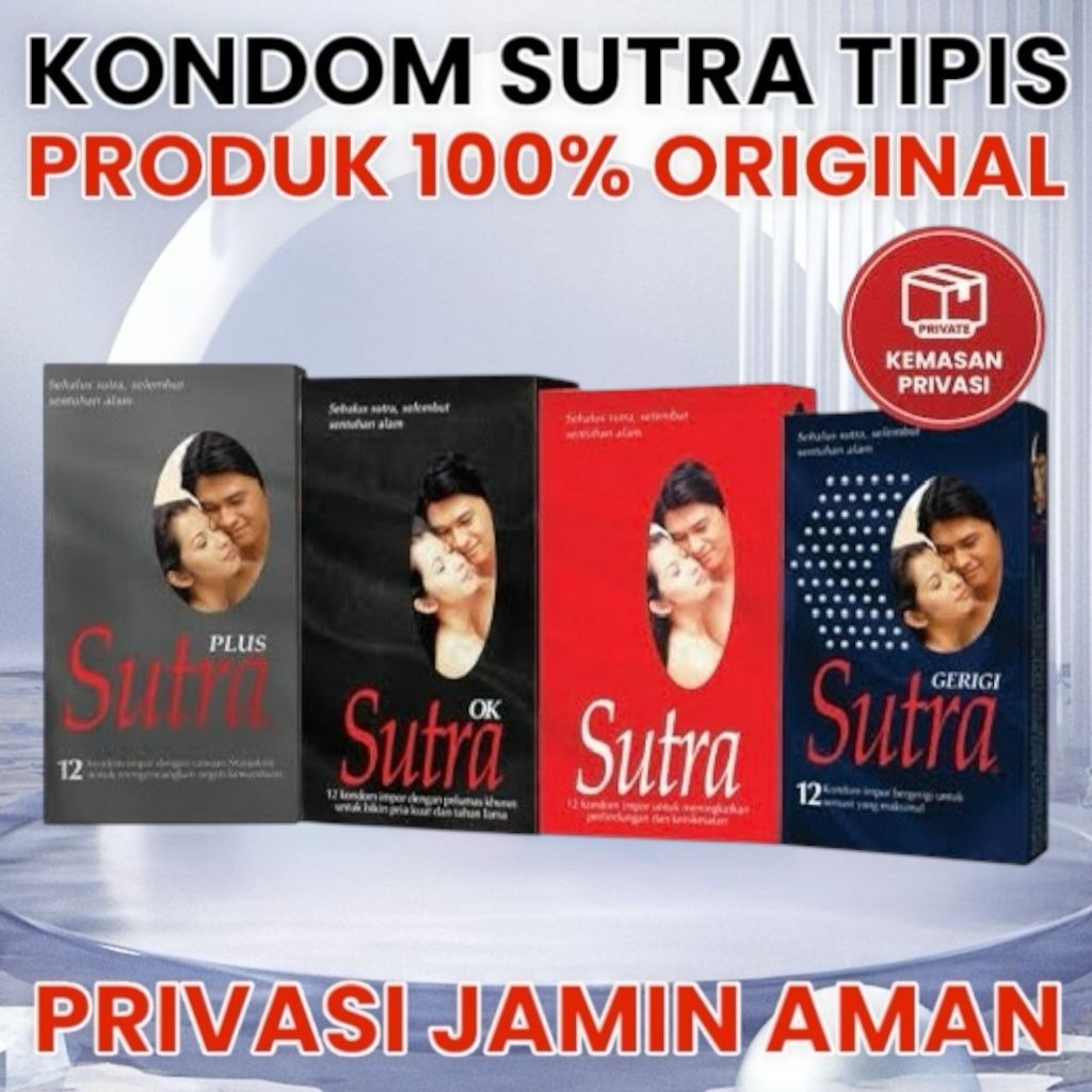 PRIVASI 100% TERJAMIN Kondom SUTRA Impor All Variant Gerigi Super Tipis Tahan Lama