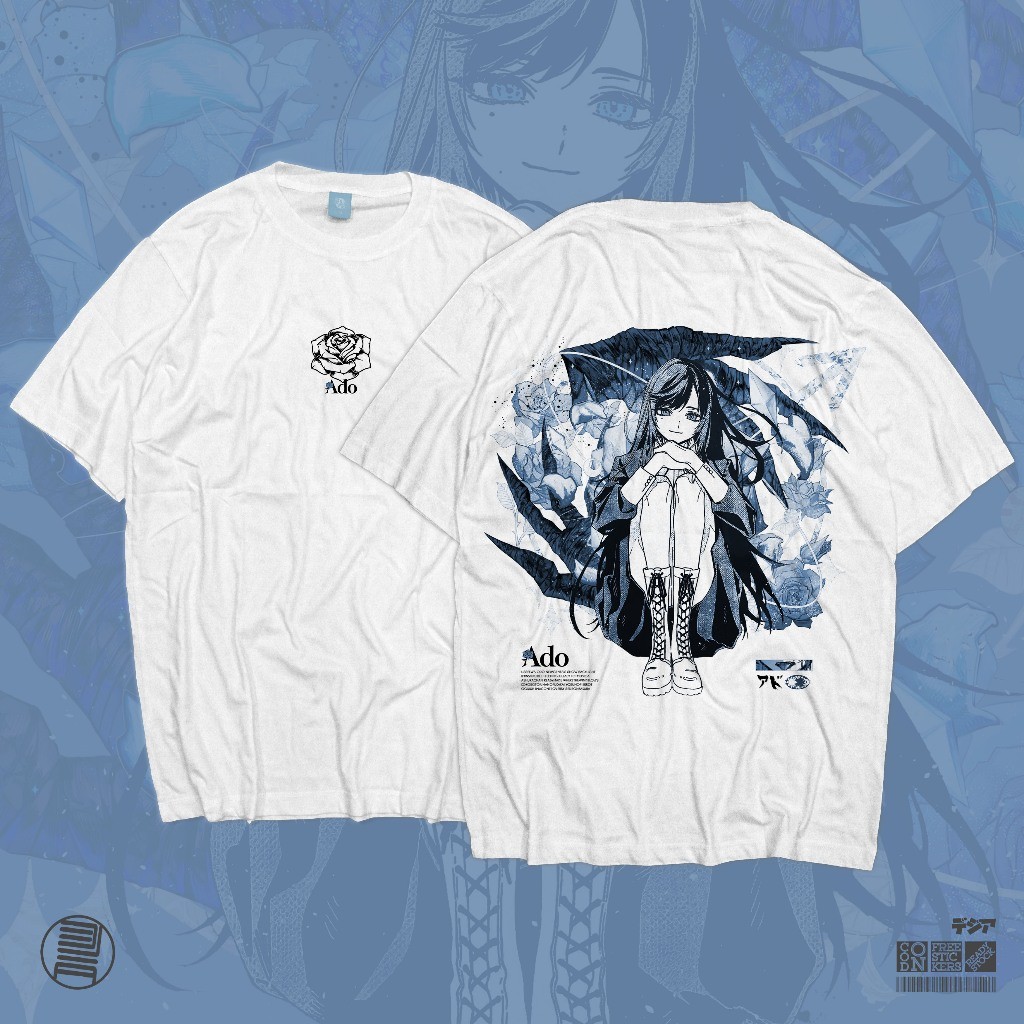 Anime t shirt Kaos Ado Utaite JPop JRock Music Ost Anime Manga T-Shirt Baju Wibu Jepang DJA Cloth CO