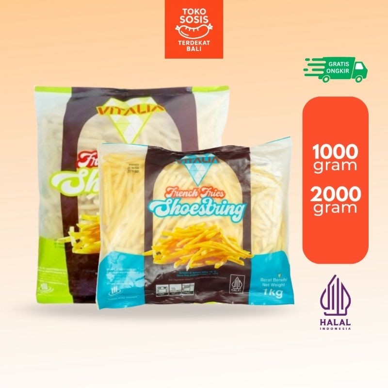 

Vitalia Kentang Goreng Shoestring | 1kg 2kg | French Fries
