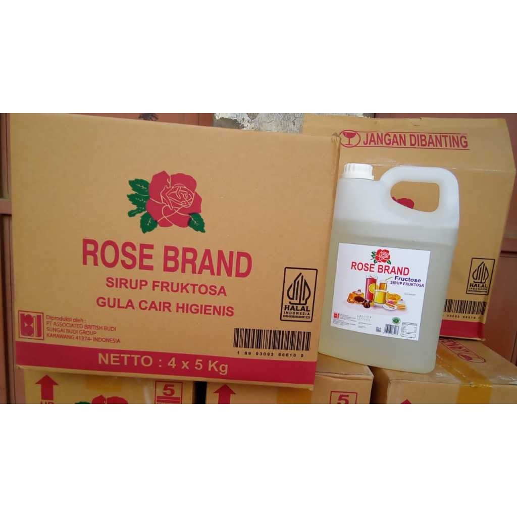 

GULA CAIR / FRUKTOSA ROSEBRAND 5KG JERIGEN (1 dus isi 4 jerigen)
