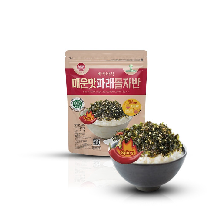 

BADAMOA Crispy Seasoned Laver Spicy 35g