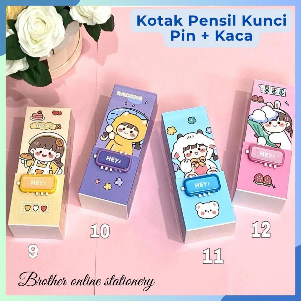 

JAMIN MURAH !!!BOS Kotak Pensil Plastik Berdiri Tingkat Pin + Cermin / Pencil Box / Kotak Pensil Kode(BISA LANGSUNG ORDER)