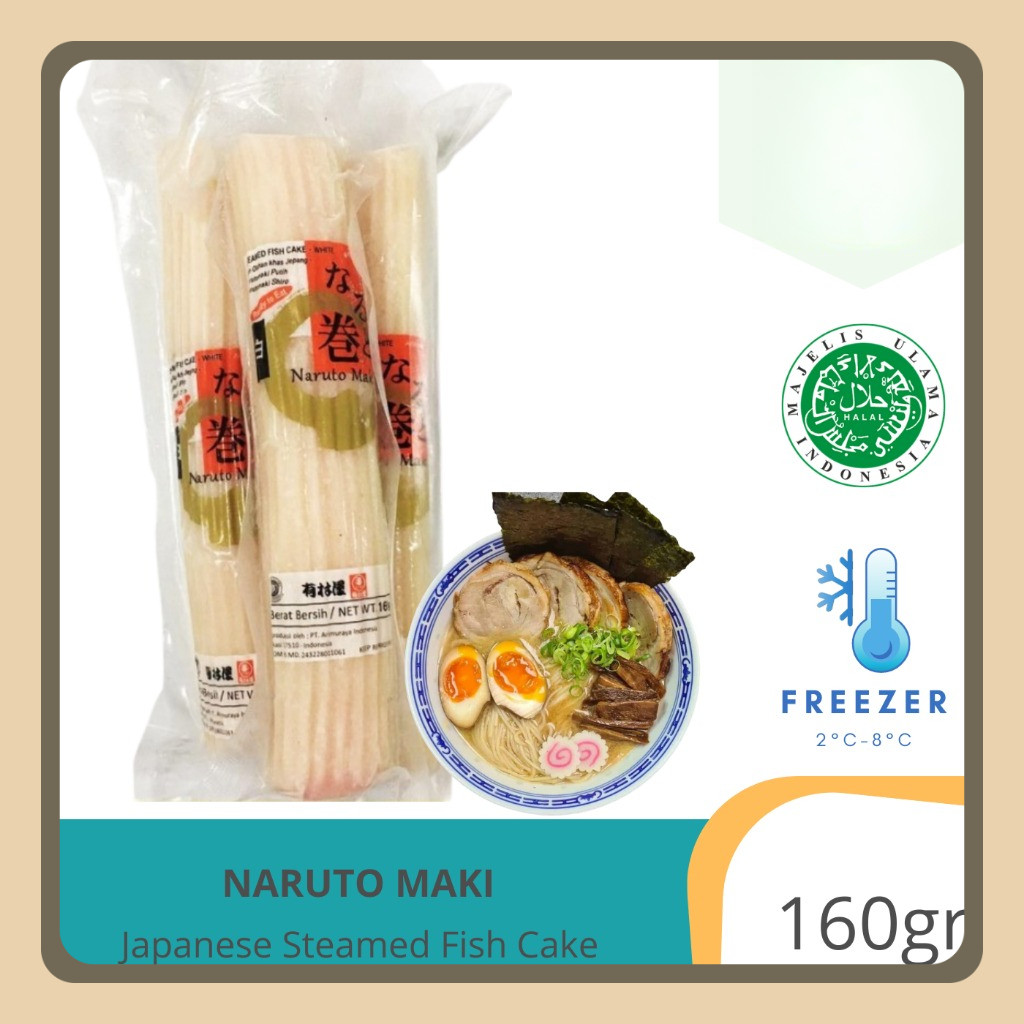 

Takumi Narutomaki Naruto Maki / Fish Paste Cake / Kue Ikan Halal 160gr