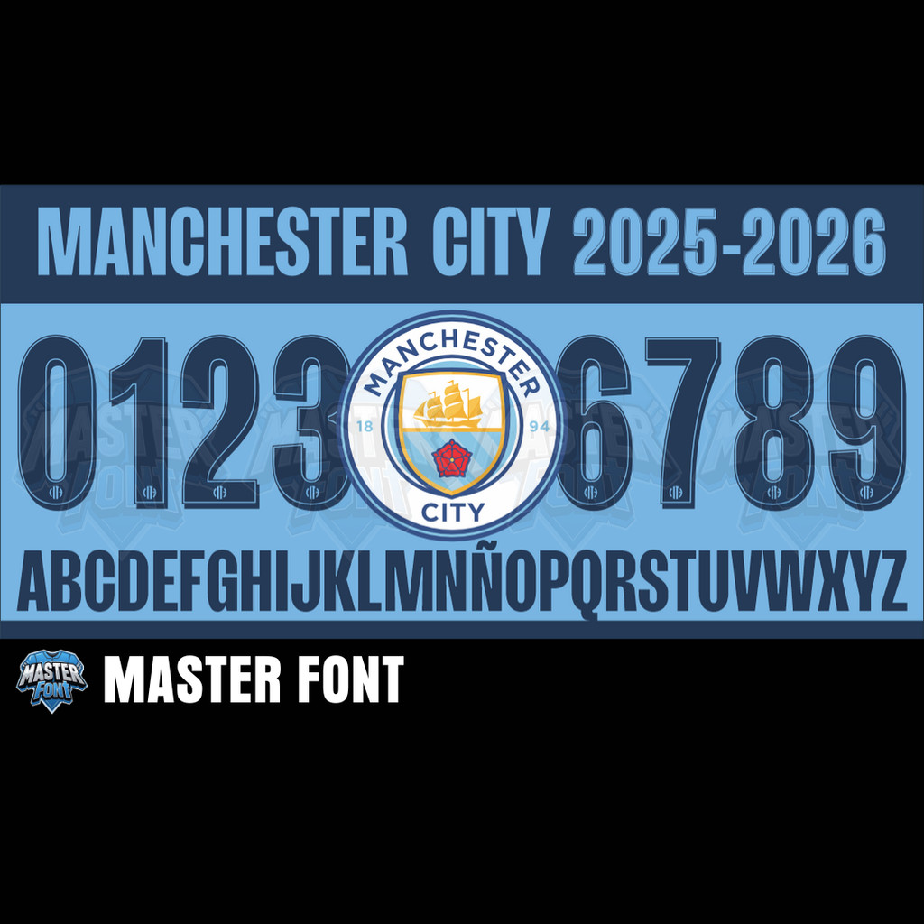 Nameset Jersey - Manchester City 2025