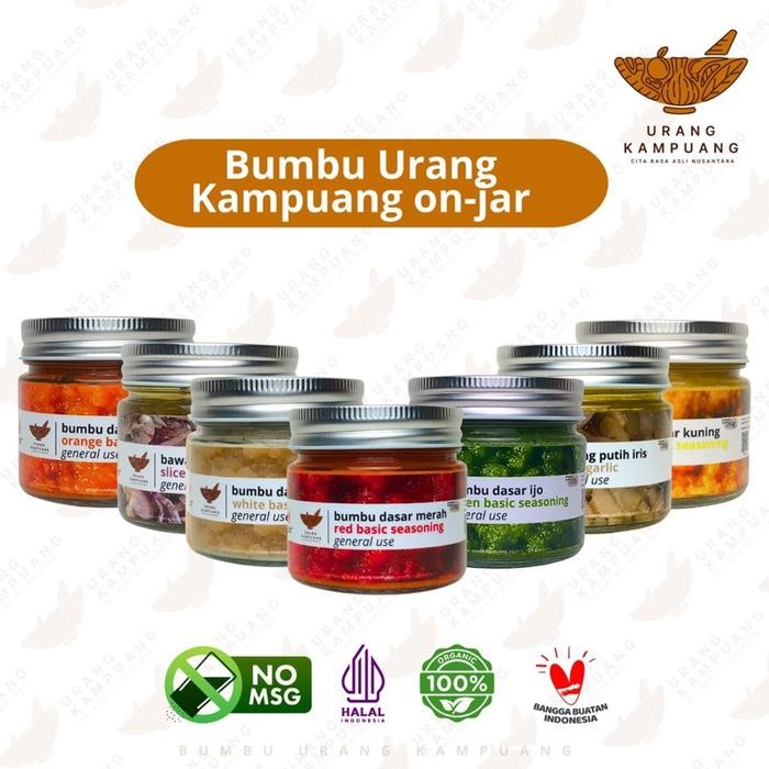 

Urang Kampuang bumbu on jar bumbu dasar dan iris 200g Instan - Bawang Merah Iris 200g