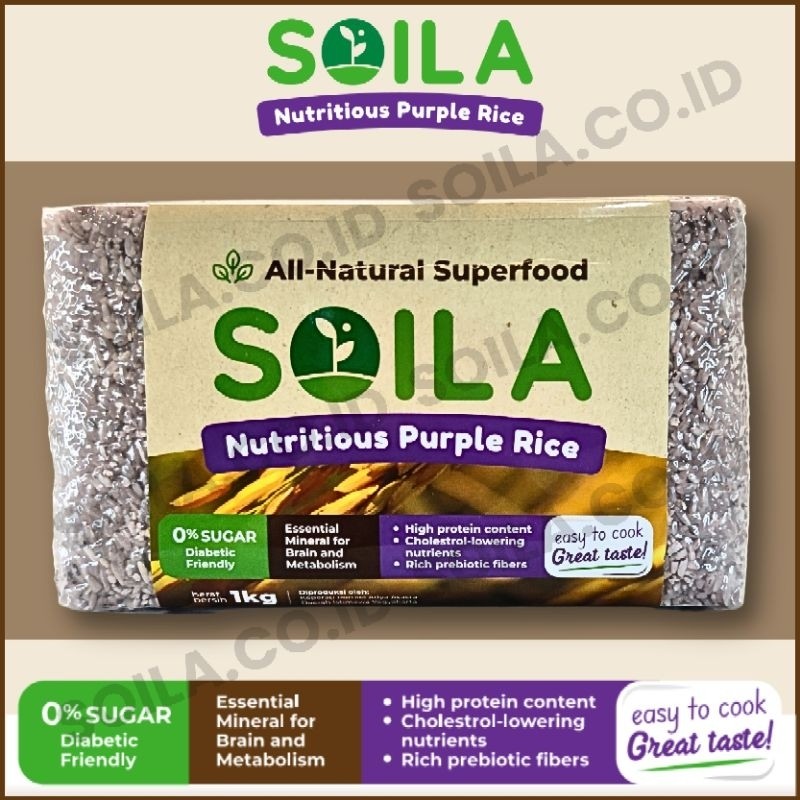 

New Soila - Beras Ungu (PURPLE RICE)Premium